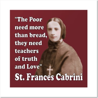 St Frances Cabrini Catholic Saint Posters and Art